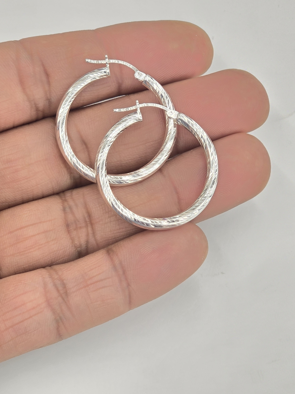 925 Sterling Silver Hoop Earring